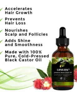 LBMLBM® Jamaican Black Castor Oil For Hair Growth Eyebrow Nourishment