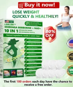 LBMLBM® 𝑴𝒐𝒓𝒊𝒏𝒈𝗮 𝗕𝗲𝗿𝗯𝗲𝗿𝙞𝙣𝙚 𝙉𝘼𝐃 𝟏𝟎-𝐢𝐧-𝟏 𝗔𝗱𝘃𝗮𝗻𝗰𝙚𝙙 𝙉𝙖𝙣𝙤 𝙈𝙞𝙘𝙧𝙤𝙣𝙚𝙚𝐝𝐥𝐞 𝐏𝐚𝐭𝙘𝙝 (𝐉𝐮𝐬𝐭 𝐨𝐧𝐜𝐞 𝐚 𝐝𝐚𝐲 𝐯𝐢𝐬𝐢𝐛𝐥𝐞 𝐜𝐡𝐚𝐧𝐠𝐞𝐬 𝐢𝐧 𝐚𝐬 𝐥𝐢𝐭𝐭𝐥𝐞 𝐚𝐬 𝟕 𝐝𝐚𝐲𝐬) 𝐅𝐨𝐫 𝐨𝐛𝐞𝐬𝐢𝐭𝐲, 𝐬𝐤𝐢𝐧 𝐭𝐢𝐠𝐡𝐭𝐞𝐧𝐢𝐧𝐠, 𝐝𝐢𝐚𝐛𝐞𝐭𝐞𝐬, 𝐬𝐥𝐞𝐞𝐩 𝐚𝐩𝐧𝐞𝐚, 𝐣𝐨𝐢𝐧𝐭 𝐢𝐬𝐬𝐮𝐞𝐬, 𝐚𝐧𝐝 𝐦𝐨𝐫𝐞